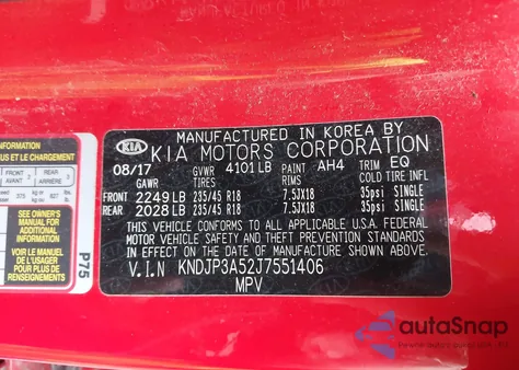 2018 Kia Soul + z USA, uszkodzony, nr VIN KNDJP3A52J7551406